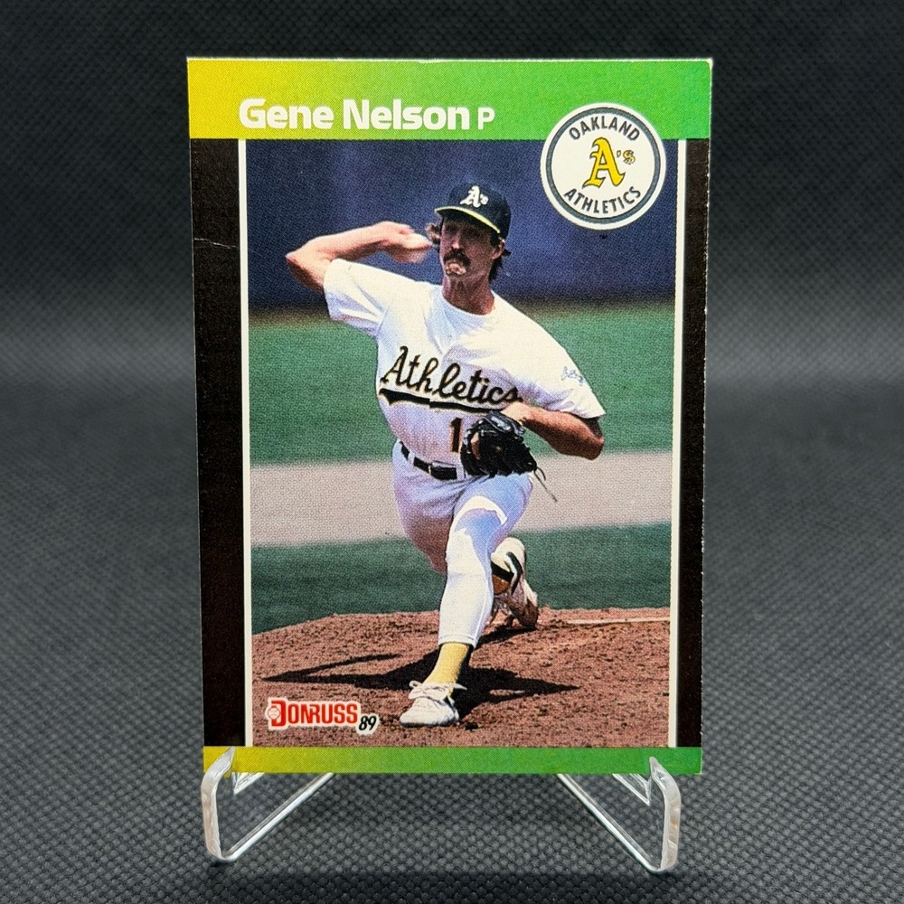 Gene Nelson 1989 Donruss Error #540 Athletics Card VG